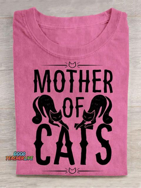 Cats Mother Decorative Pattern T-shirt