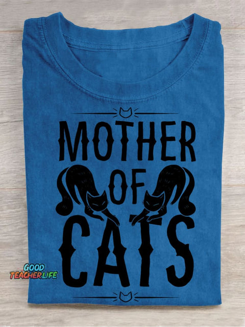 Cats Mother Decorative Pattern T-shirt