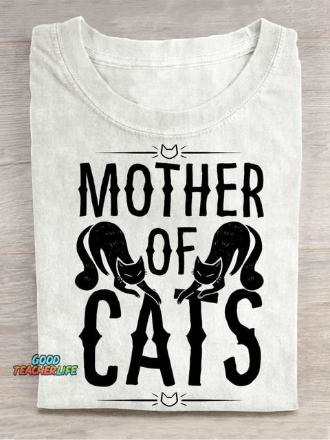 Cats Mother Decorative Pattern T-shirt
