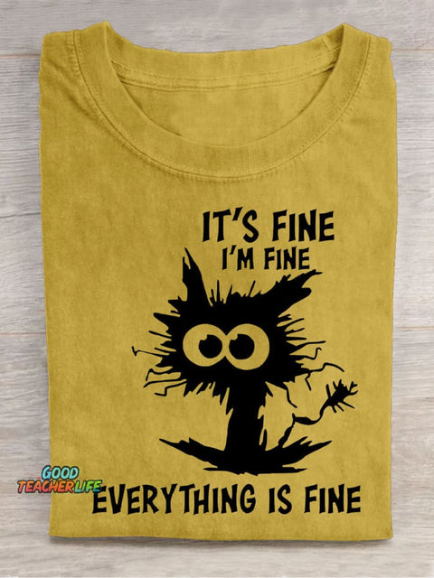 Fine Decorative Pattern T-shirt