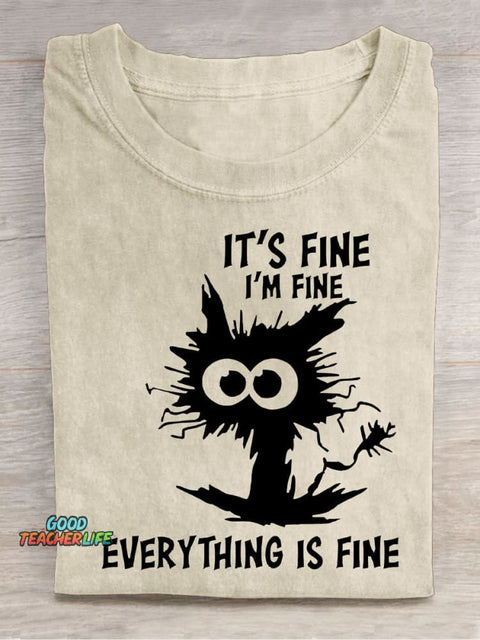 Fine Decorative Pattern T-shirt