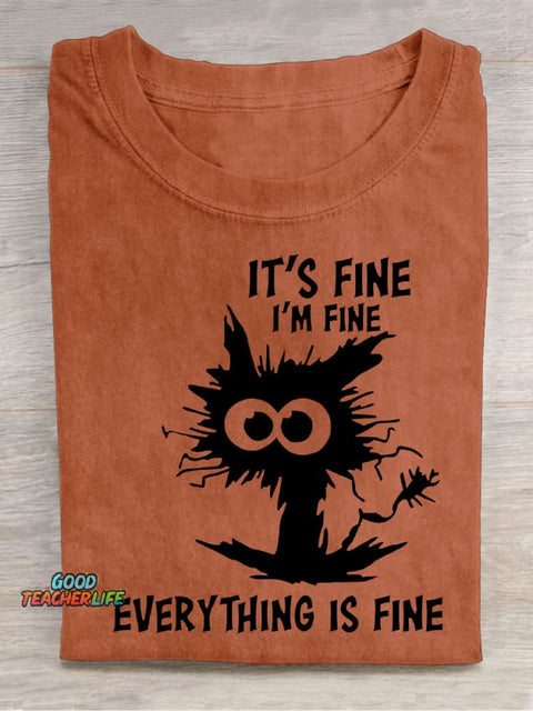 Fine Decorative Pattern T-shirt