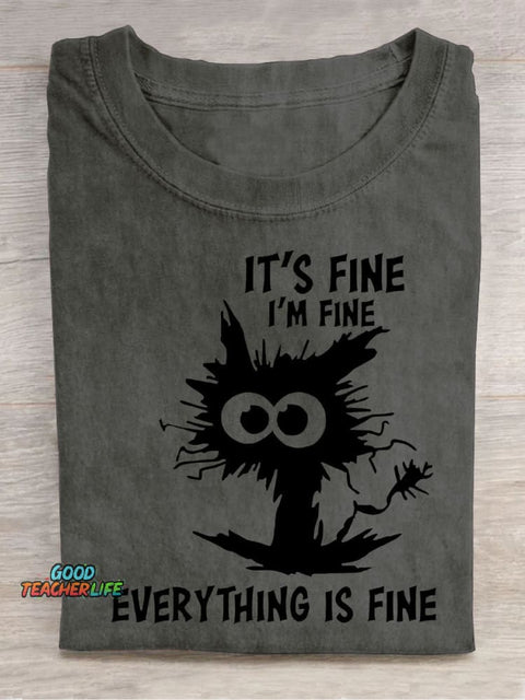 Fine Decorative Pattern T-shirt