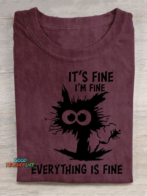 Fine Decorative Pattern T-shirt