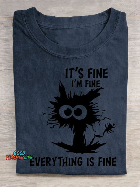 Fine Decorative Pattern T-shirt