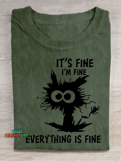 Fine Decorative Pattern T-shirt