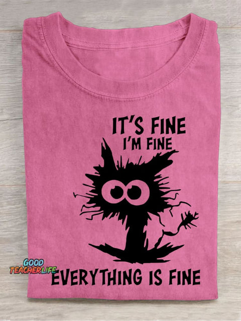 Fine Decorative Pattern T-shirt