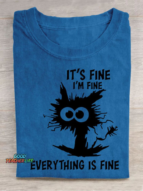 Fine Decorative Pattern T-shirt