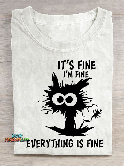 Fine Decorative Pattern T-shirt