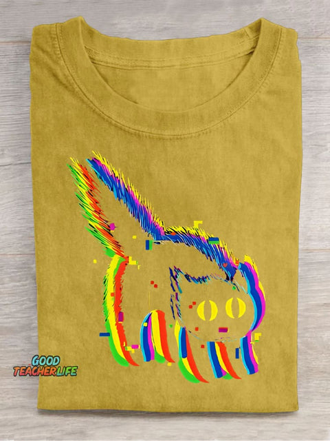 Furry Cat Decorative Pattern T-shirt