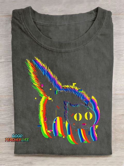 Furry Cat Decorative Pattern T-shirt