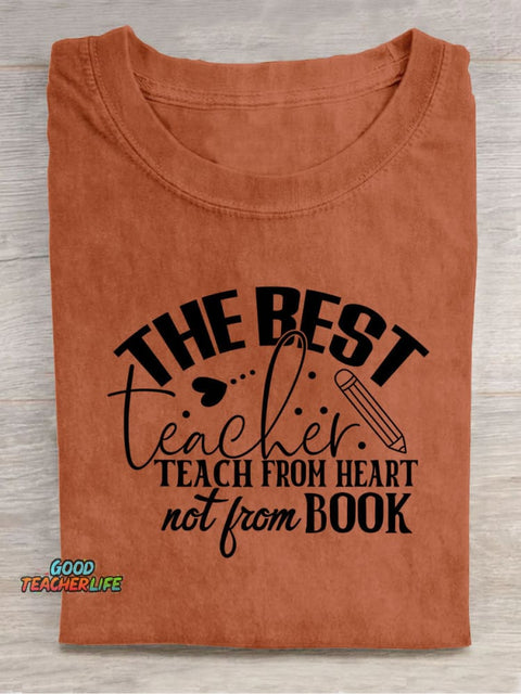 The Best Teacher Decorative Pattern T-shirt
