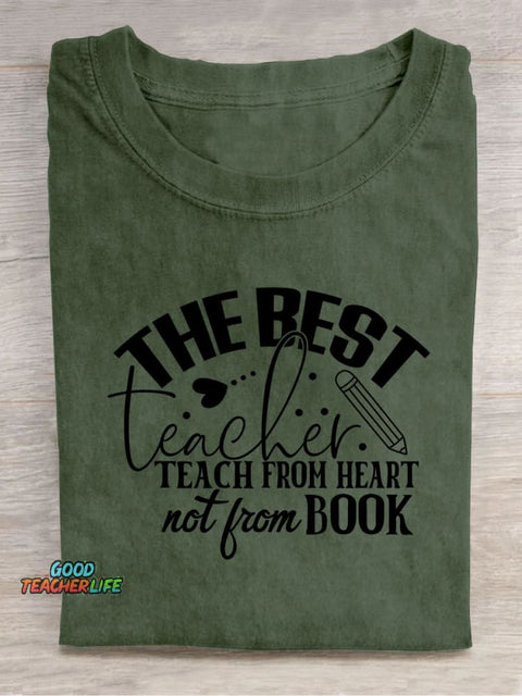 The Best Teacher Decorative Pattern T-shirt