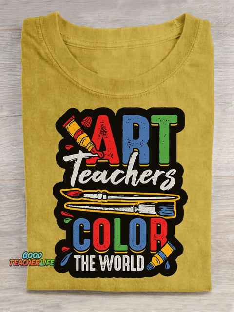 Art Teacher Decorative Pattern T-shirt