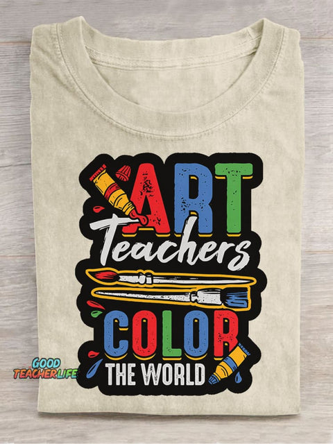 Art Teacher Decorative Pattern T-shirt
