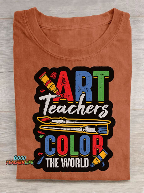 Art Teacher Decorative Pattern T-shirt