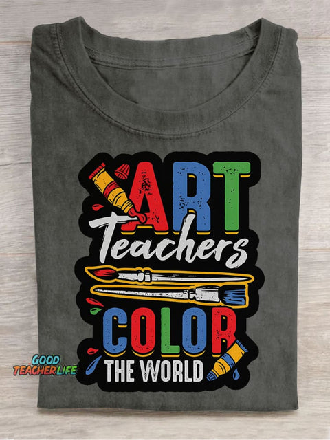 Art Teacher Decorative Pattern T-shirt