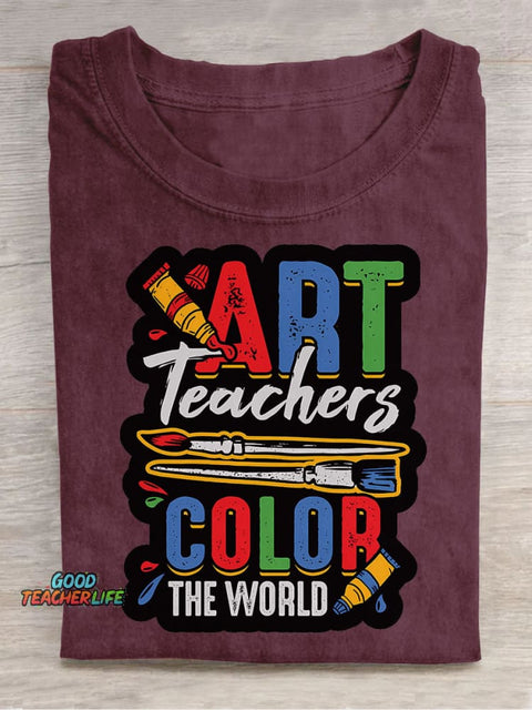 Art Teacher Decorative Pattern T-shirt