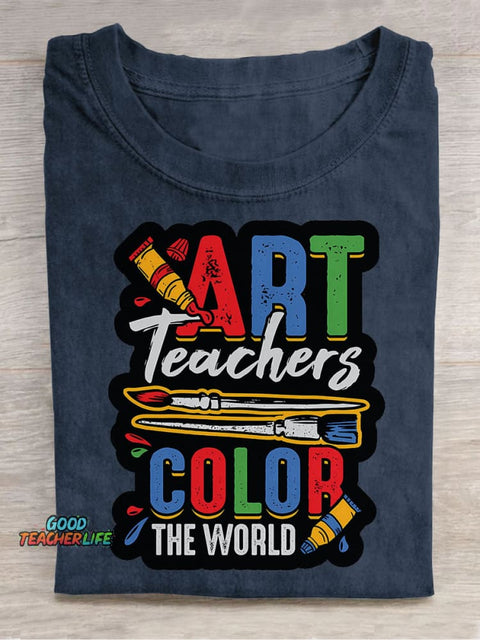 Art Teacher Decorative Pattern T-shirt