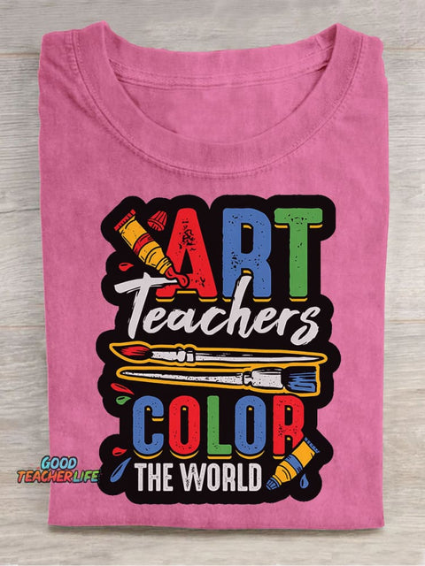 Art Teacher Decorative Pattern T-shirt