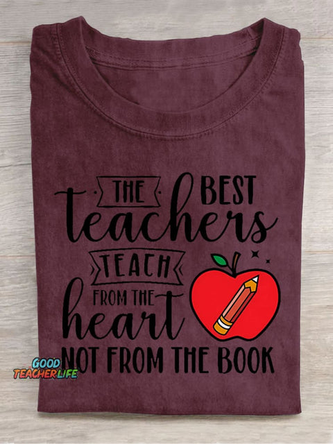 The Best Teachers Teach Decorative Pattern T-shirt