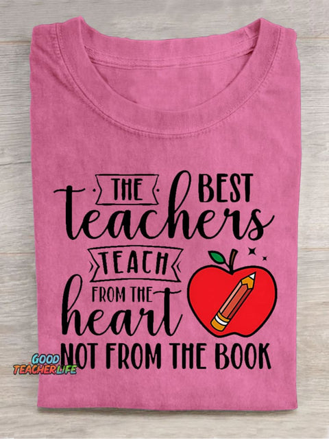 The Best Teachers Teach Decorative Pattern T-shirt