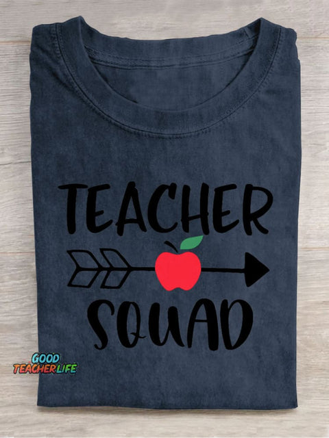 Teacher Squad Decorative Pattern T-shirt