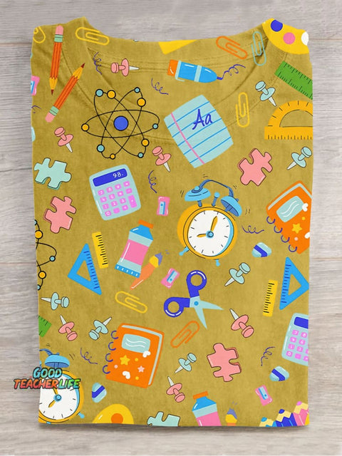 Stationery Decoration Pattern T-shirt