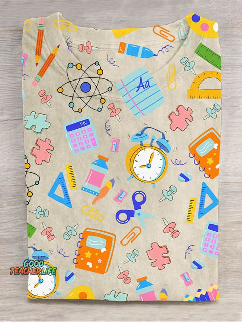 Stationery Decoration Pattern T-shirt