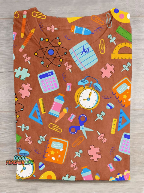 Stationery Decoration Pattern T-shirt