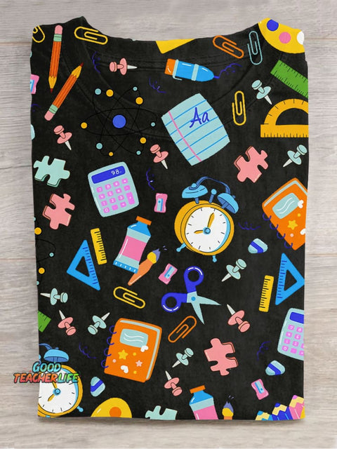 Stationery Decoration Pattern T-shirt