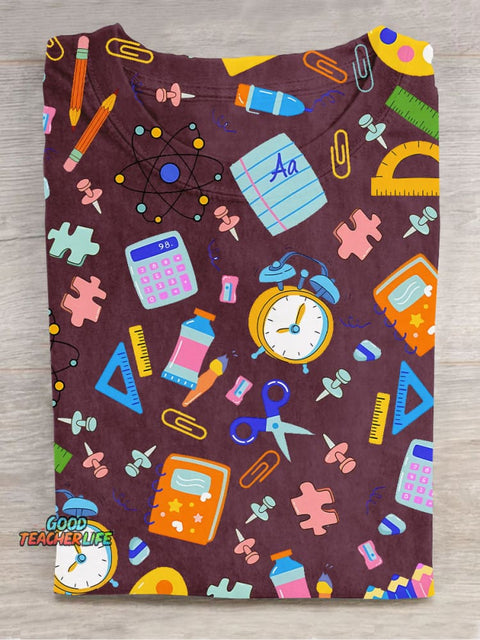 Stationery Decoration Pattern T-shirt