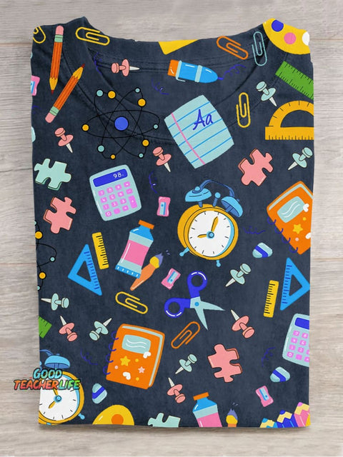 Stationery Decoration Pattern T-shirt