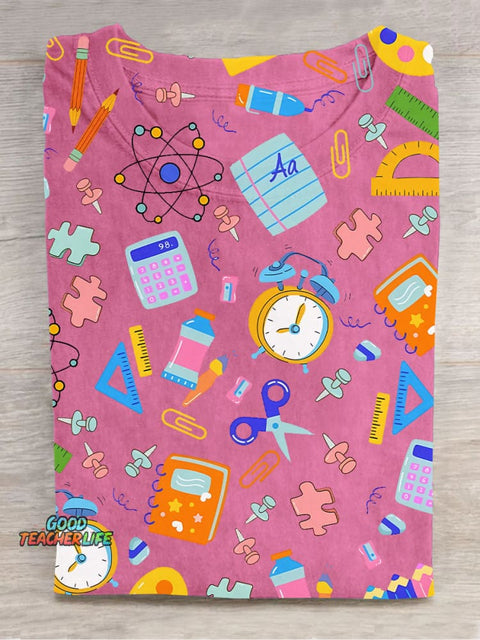 Stationery Decoration Pattern T-shirt