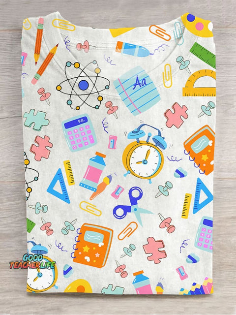 Stationery Decoration Pattern T-shirt
