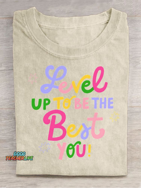 Be The Best You Decorative Pattern T-shirt