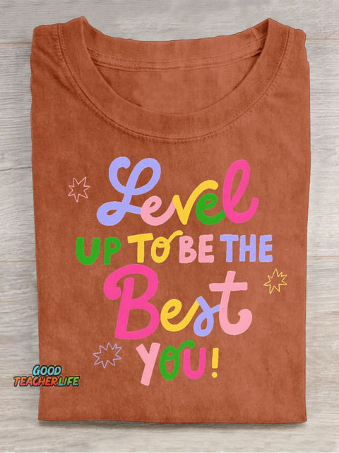 Be The Best You Decorative Pattern T-shirt