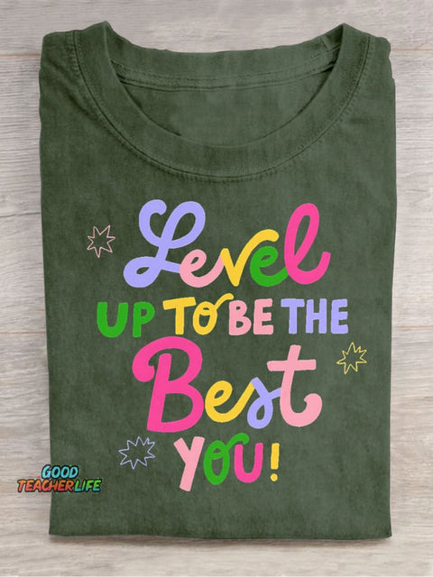 Be The Best You Decorative Pattern T-shirt