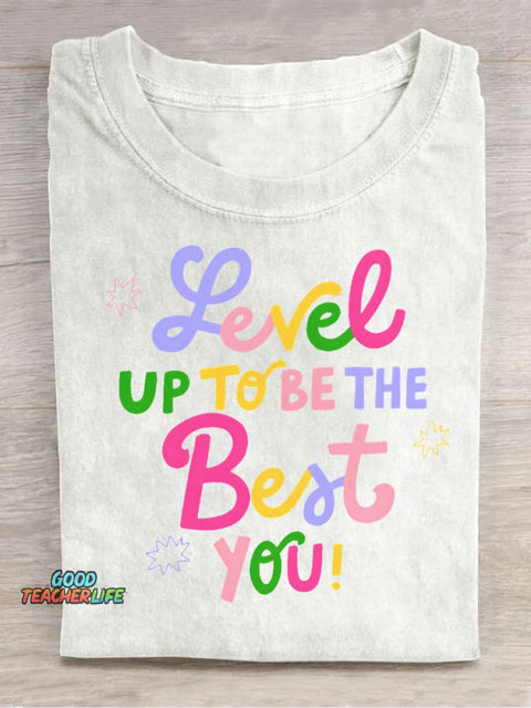 Be The Best You Decorative Pattern T-shirt