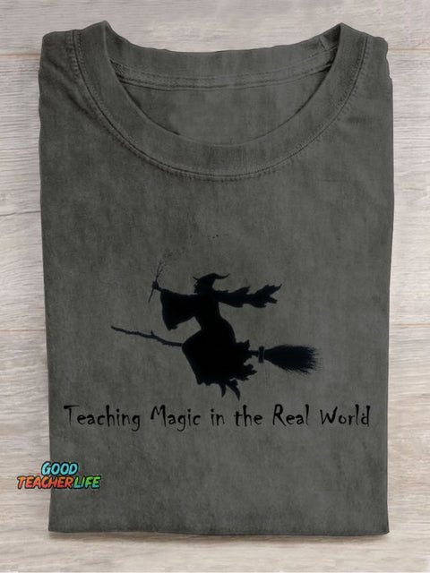 Teaching Magic In The Real World Decorative Pattern T-shirt
