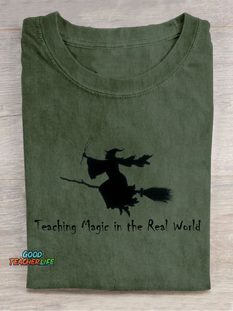 Teaching Magic In The Real World Decorative Pattern T-shirt