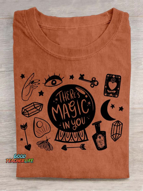 There‘s Magic In You Decorative Pattern T-shirt