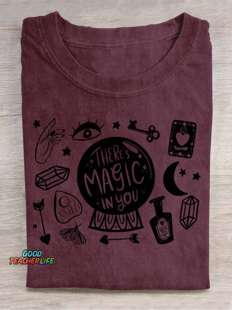 There‘s Magic In You Decorative Pattern T-shirt