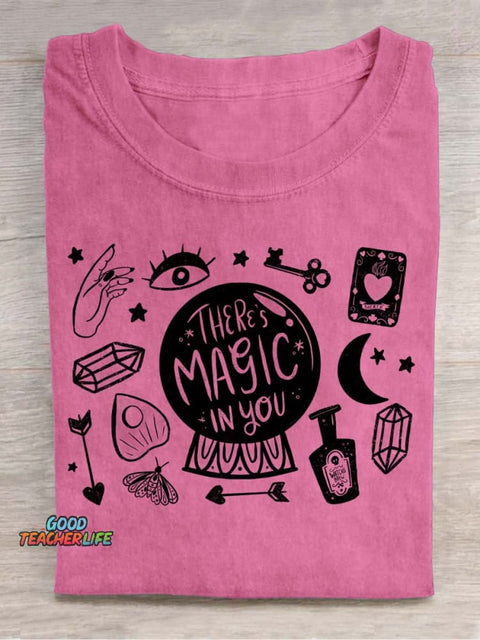 There‘s Magic In You Decorative Pattern T-shirt