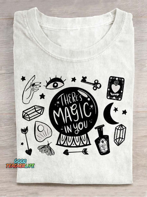 There‘s Magic In You Decorative Pattern T-shirt