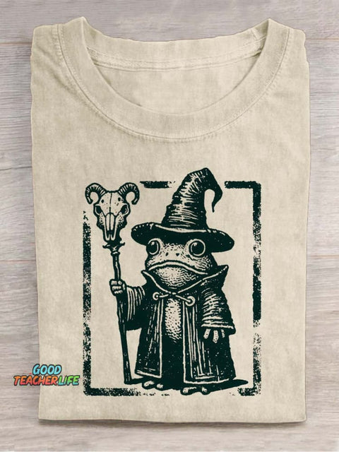 Frog Wizard Decorative Pattern T-shirt