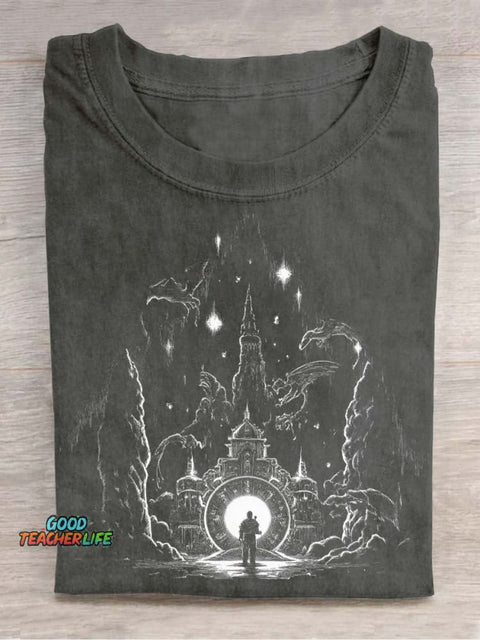 Mysterious Magic World Decorative Pattern T-shirt