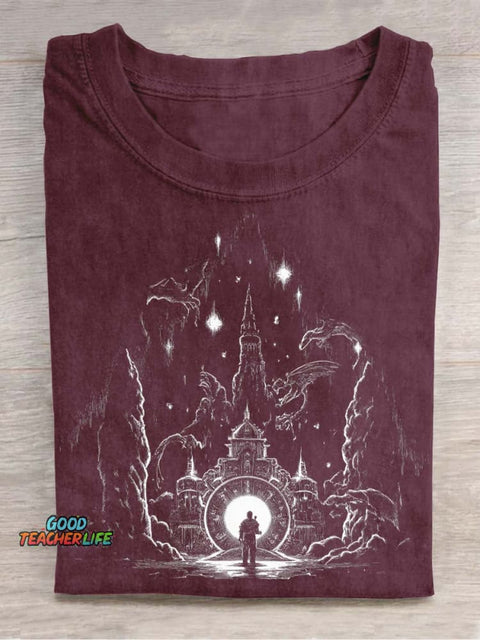 Mysterious Magic World Decorative Pattern T-shirt