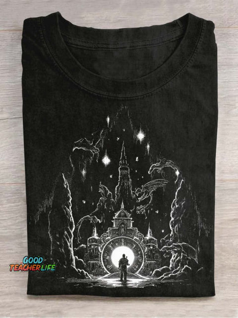 Mysterious Magic World Decorative Pattern T-shirt