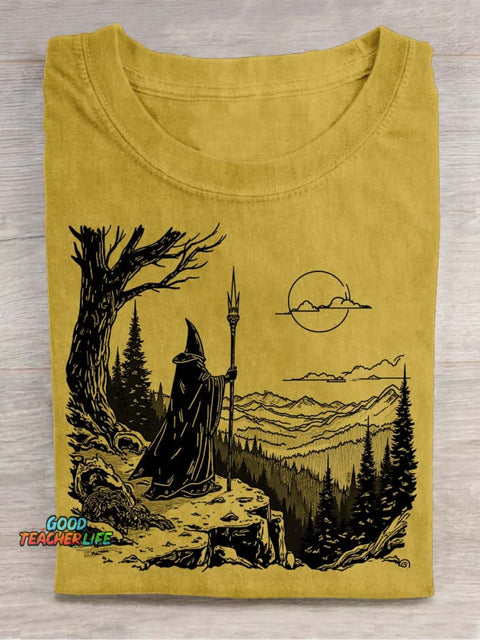Wizard's Journey Decorative Pattern T-shirt